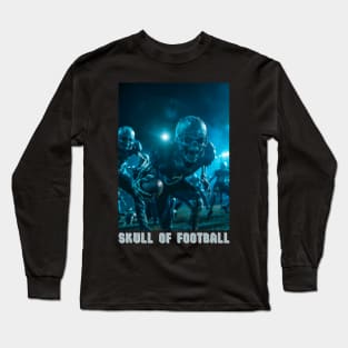 Skull of Football Long Sleeve T-Shirt